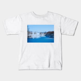 Winter Lake (Cool) Kids T-Shirt